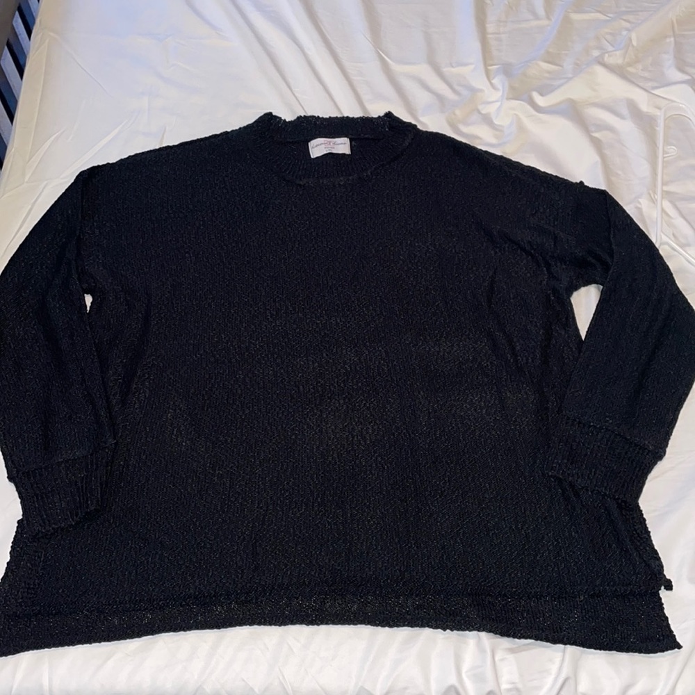 Discount Divas Oversized Sweater with side slits Black L/XL
